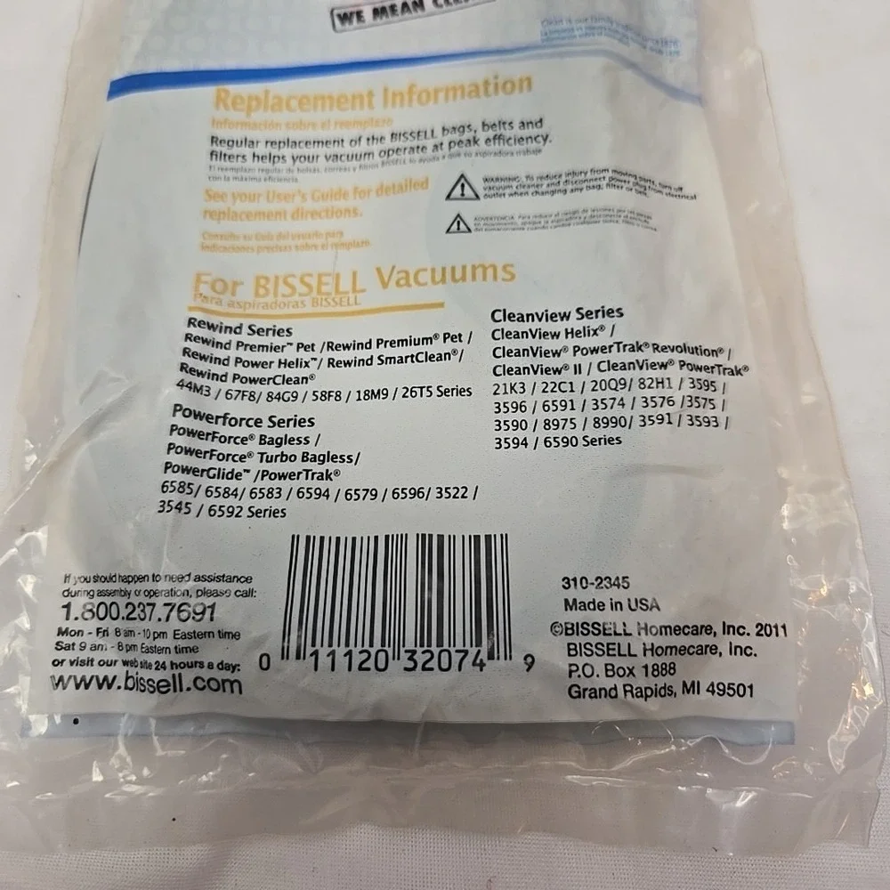 2 Genuine Bissell Style 7‎ 9 10 12 14 16 Belts 32074 3031120 3031123 203-1093
